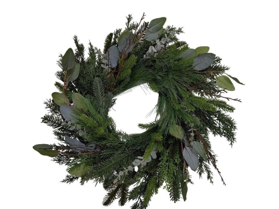 Χριστουγεννιάτικο Στεφάνι Leaf 031038 60x60cm Green