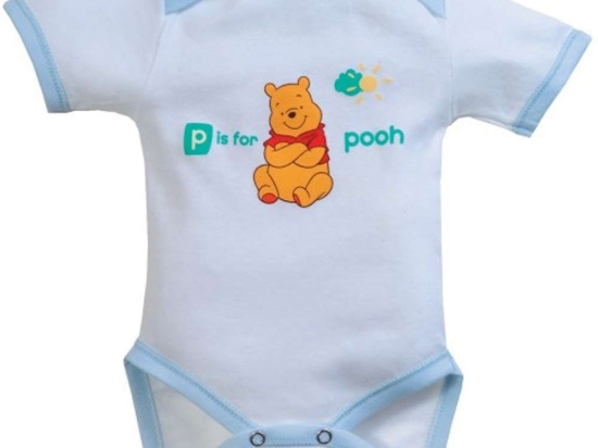 Εσώρουχο Κοντομάνικο Design 54 40-3784/54 White-Ciel Disney Baby Νο74/79 100% Βαμβάκι