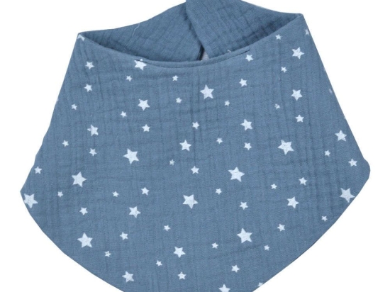 Σαλιάρα Βρεφική Μπαντάνα Σχ. 374 Muslin Blue Baby Oliver 30x30cm