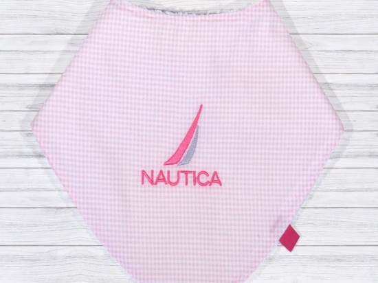 Σαλιάρα Μπαντάνα 49-9747/922 Pink Nautica 26x26cm 100% Βαμβάκι