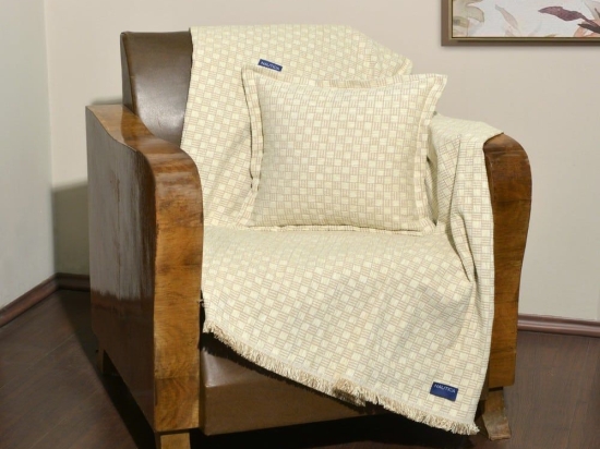 Ριχτάρι 49-10101/1100 Ecru Nautica Διθέσιο 180x250cm Chenille-Πολυέστερ