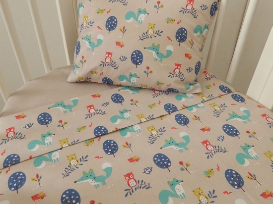 Σεντόνια Βρεφικά Des 186 (Σετ 2τμχ) Multi Baby Oliver Λίκνου 100% Βαμβάκι