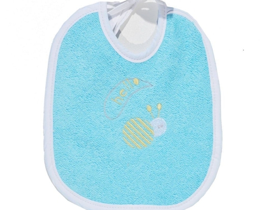 Σαλιάρα Σαλιγκάρι Des 178 Ciel Baby Oliver 20x20cm 100% Βαμβάκι