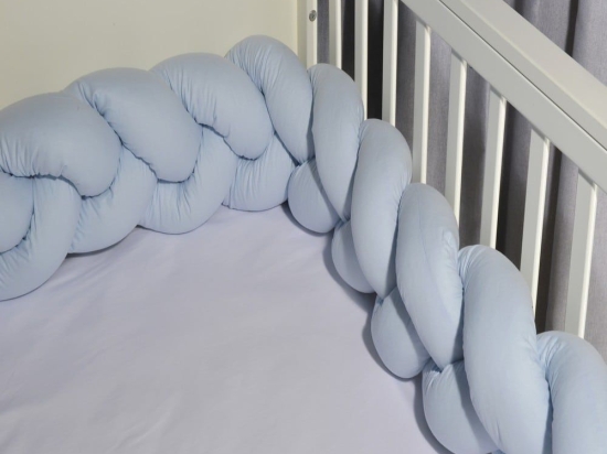 Πάντα Κούνιας - Πλεξούδα Τριπλή Des 311 Ciel Baby Oliver 20x200cm Βαμβάκι-Πολυέστερ