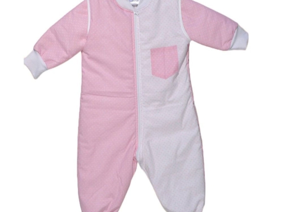 Υπνοφόρμα Με Αποσπώμενα Μανίκια Des.12 Pink Baby Oliver 3-4 ετών Βαμβάκι-Πολυέστερ