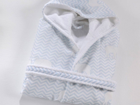Μπουρνούζι Παιδικό ΣΧ.687 White-Blue Down Town