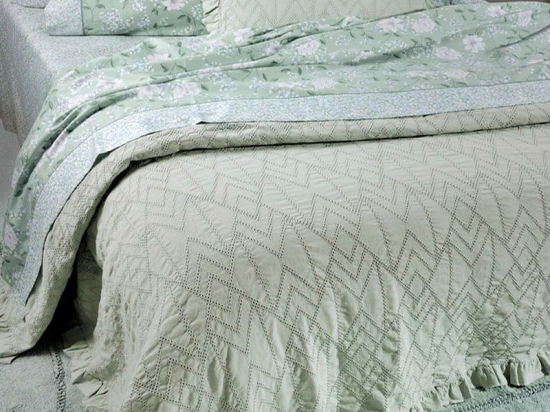 Παπλωματοθήκη ΣΧ.696 Σετ 3τμχ Mint Down Town King Size 250x260cm 100% Βαμβακοσατέν