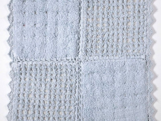 Πατάκι Μπάνιου Biscuit Blue Down Town 50 x 50cm 100% Βαμβάκι
