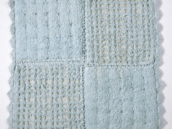 Πατάκι Μπάνιου Biscuit Aqua Down Town 75 x 75cm 100% Βαμβάκι