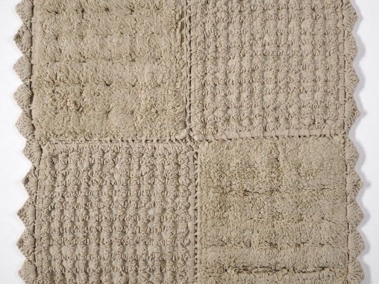 Πατάκι Μπάνιου Biscuit Beige Down Town 125X125 100% Βαμβάκι