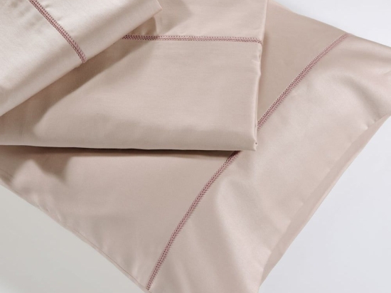 Παπλωματοθήκη S250/11 (Σετ 3τμχ) Powder Pink Down Town Υπέρδιπλo 235x245cm 100% Cotton Satin