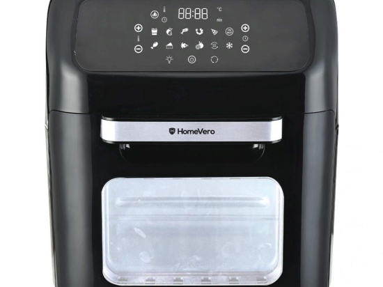 Φριτέζα Αέρος - Φουρνάκι Ψηφιακό HV-AF12XL 32,5x33,5x38,5cm 12Lt 1800W Black HomeVero