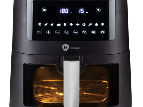 Φριτέζα Αέρος Ψηφιακή HV-AF8.0 45x50x40cm 8lt 1650W Black HomeVero
