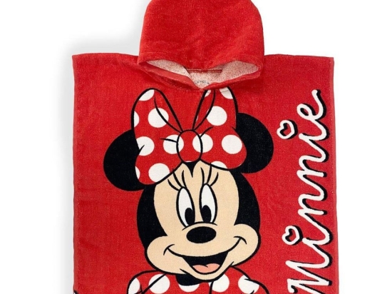 Πόντσο Θαλάσσης Quick Dry Disney Home Minnie 203 Red DimCol