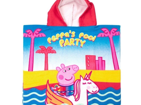 Πόντσο Θαλάσσης Quick Dry Hasbro Peppa Pig 32 Pink DimCol