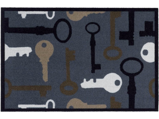 Πατάκι Εισόδου Mondial 011 Keys 50X75cm Grey-Beige Sdim 50X75