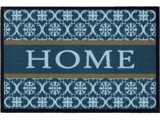 Πατάκι Εισόδου Mondial 013 Barok Home 50X75cm Dark Blue Sdim 50X75