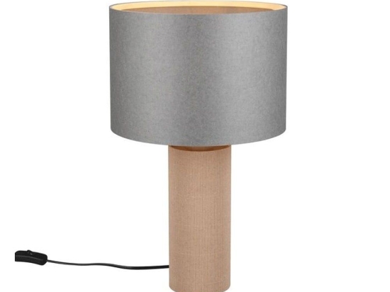 Φωτιστικό Επιτραπέζιο Canio 568190111 30x48cm 1xE27 40W Natural-Grey Trio Lighting