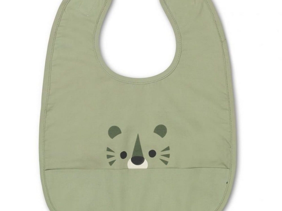 Σαλιάρα Αδιάβροχη Eat Tiger 54-20015014 Green Franck & Fischer 100% Βαμβάκι