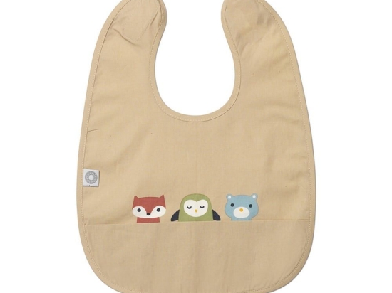 Σαλιάρα Αδιάβροχη Eat Friends 54-22013023 Beige Franck & Fischer 100% Βαμβάκι