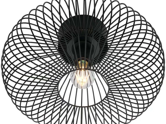 Φωτιστικό Οροφής - Πλαφονιέρα Beroni 2412336003 Φ40,3x21cm 1xE27 60W Black Nordlux
