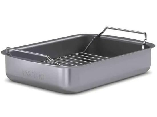 Ταψί Αντικολλητικό Με Σχάρα Professional 202034 26x19cm Inox Eva Solo Ατσάλι, Αλουμίνιο