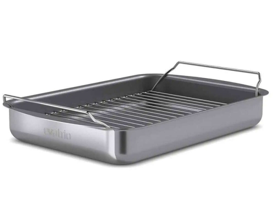 Ταψί Αντικολλητικό Με Σχάρα Professional 202036 35x25cm Inox Eva Solo Ατσάλι, Αλουμίνιο