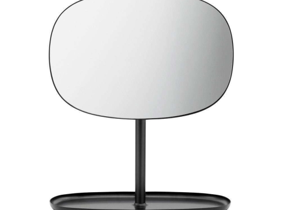 Καθρέπτης Επιτραπέζιος Flip 372000 28x19,5x34,5cm Black Normann Copenhagen Ατσάλι,Γυαλί