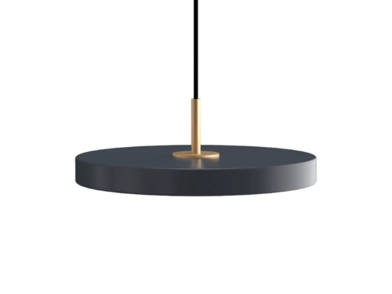 Φωτιστικό Οροφής Asteria Plus Mini Brass 2289 Φ31x10.5cm Led 1200lm 18W 2400-3000k Anthracite Umage