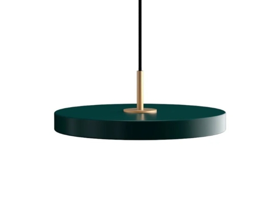 Φωτιστικό Οροφής Asteria Plus Mini Brass 2290 Φ31x10.5cm Led 1200lm 18W 2400-3000k Forest Green Umage
