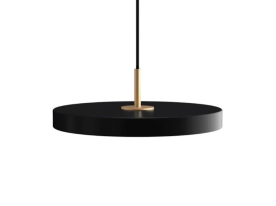 Φωτιστικό Οροφής Asteria Plus Mini Brass 2293 Φ31x10.5cm Led 1200lm 18W 2400-3000k Black Umage