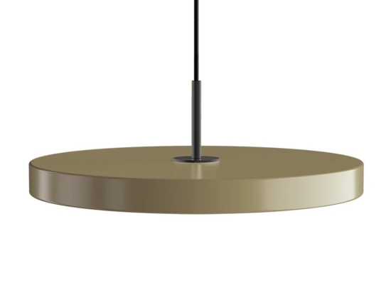 Φωτιστικό Οροφής Asteria Medium Black 2424 Φ43x4cm Led 1300lm 16W 3000k Taupe Umage