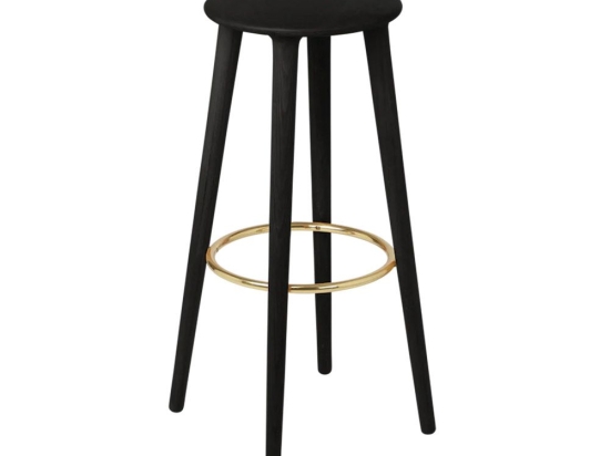 Σκαμπό Μπάρ Socialite 5120 47x77.5cm Black Oak Black Umage