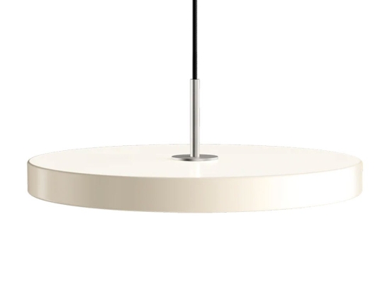 Φωτιστικό Οροφής Asteria Medium Steel 2170C4172 Φ43x4cm Led 1300lm 16W 3000k Pearl White Umage