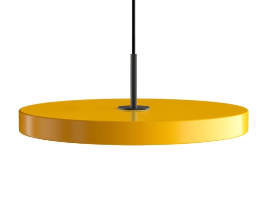 Φωτιστικό Οροφής Asteria Medium Black 2175C4173 Φ43x4cm Led 1300lm 16W 3000k Saffron Yellow Umage