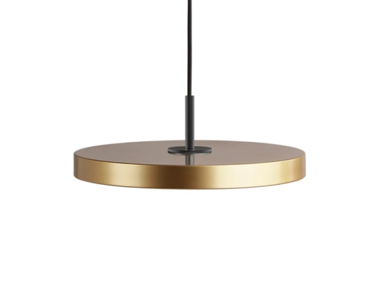 Φωτιστικό Οροφής Asteria Mini Black 2205C4175 Φ31x3.3cm Led 900lm 14W 3000k Brass Umage