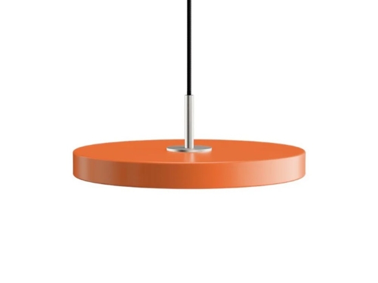 Φωτιστικό Οροφής Asteria Plus Mini Steel 2297C4174 Φ31x10.5cm Led 1200lm 18W 2400-3000k Nuance Orange Umage