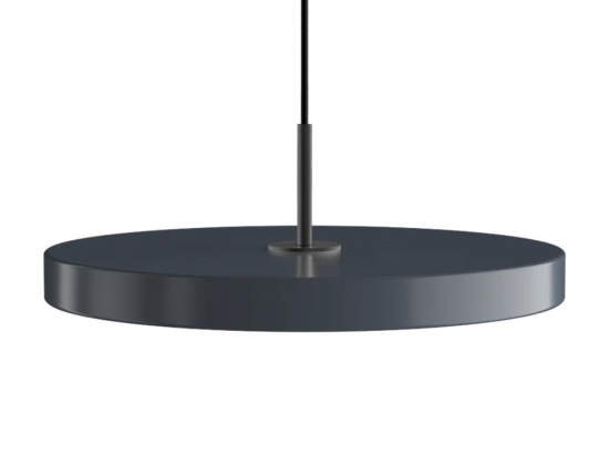 Φωτιστικό Οροφής Asteria Plus Medium Black 2561C4173 Φ43x14cm Led 1600lm 28W 2400-3000k Anthracite Umage