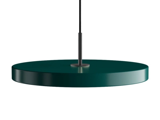 Φωτιστικό Οροφής Asteria Plus Medium Black 2562C4173 Φ43x14cm Led 1600lm 28W 2400-3000k Forest Green Umage