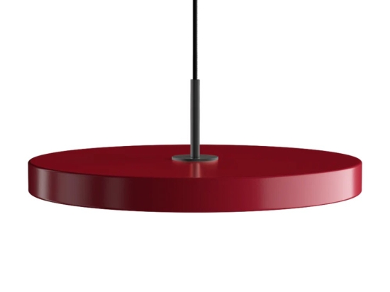 Φωτιστικό Οροφής Asteria Plus Medium Black 2563C4173 Φ43x14cm Led 1600lm 28W 2400-3000k Ruby Red Umage