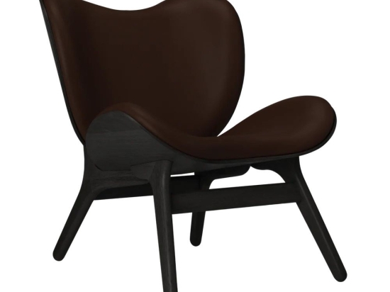 Πολυθρόνα A Conversation Piece Hope Leather 5102C5501-11 70x83x83cm Black Oak Brown
