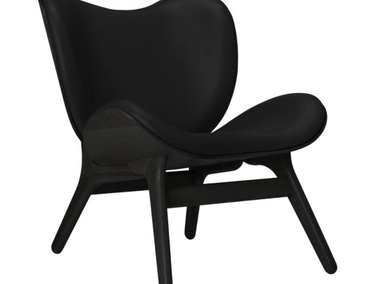 Πολυθρόνα A Conversation Piece Hope Leather 5102C5501-12 70x83x83cm Black Oak Black