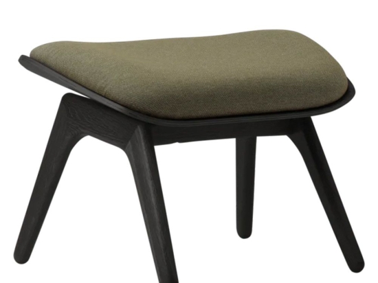 Σκαμπό The Reader Ottoman 5116NC705-12 60x46x42cm Black Oak Morning Meadows