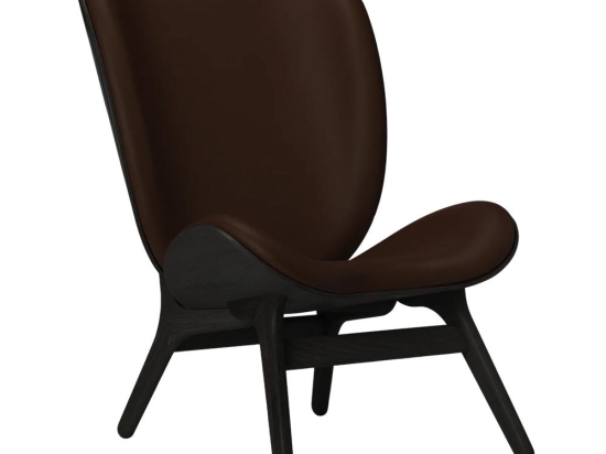 Πολυθρόνα A Conversation Piece Tall Hope Leather 5104C5577-11 73x93x106cm Black Oak Brown