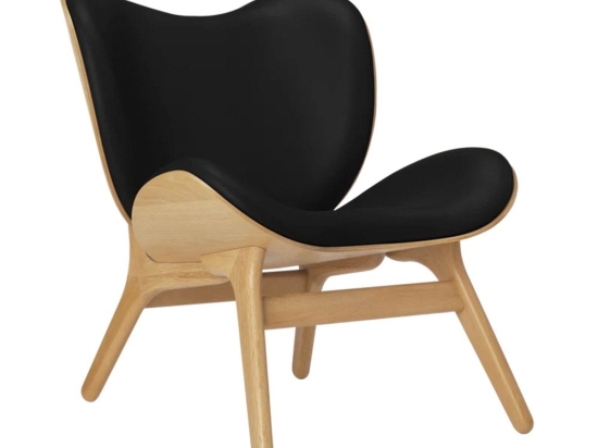 Πολυθρόνα A Conversation Piece Hope Leather 5501C5501-12 70x83x83cm Oak Black