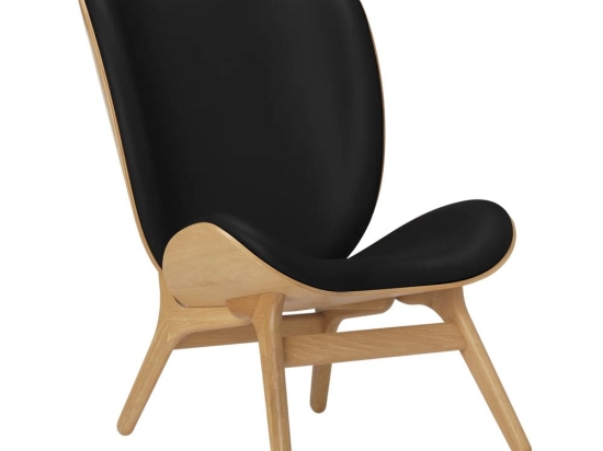 Πολυθρόνα A Conversation Piece Tall Hope Leather 5577C5577-12 73x93x106cm Oak Black