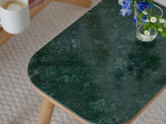 Τραπεζάκι Χαμηλό Paff 5610C5610-1C5612 50x35x27cm Oak Green Marble Umage