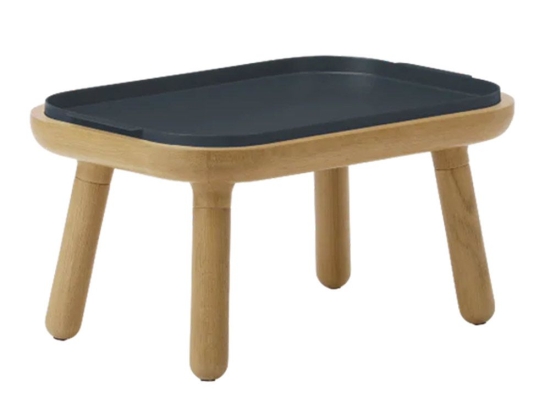 Τραπεζάκι Χαμηλό Paff 5610C5610-1C5616 50x35x27cm Oak Anthracite Grey Umage