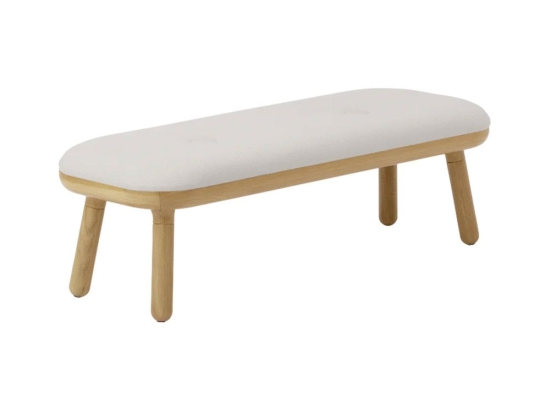 Σκαμπό Μακρύ Χαμηλό Paff 5611C5610-1C733-02 94x35x30.5cm Oak White Sands Umage