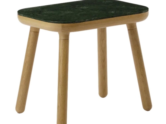 Τραπεζάκι Ψηλό Paff 5610C5610-2C5612 50x35x43cm Oak Green Marble Umage